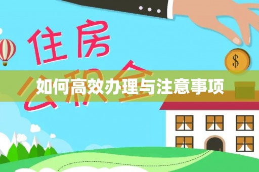 壶关如何高效办理与注意事项